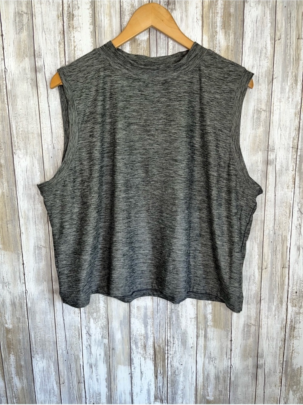 Calia by Carrie Underwood Gray Cropped Muscle Tank XXL Sleeveless Athletic Top